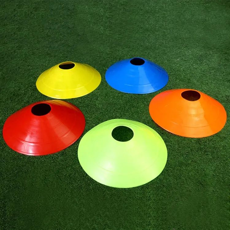 10 PCS Football Training Sign Disc Sign Cone Obstacle Football Training Equipment(Blue)