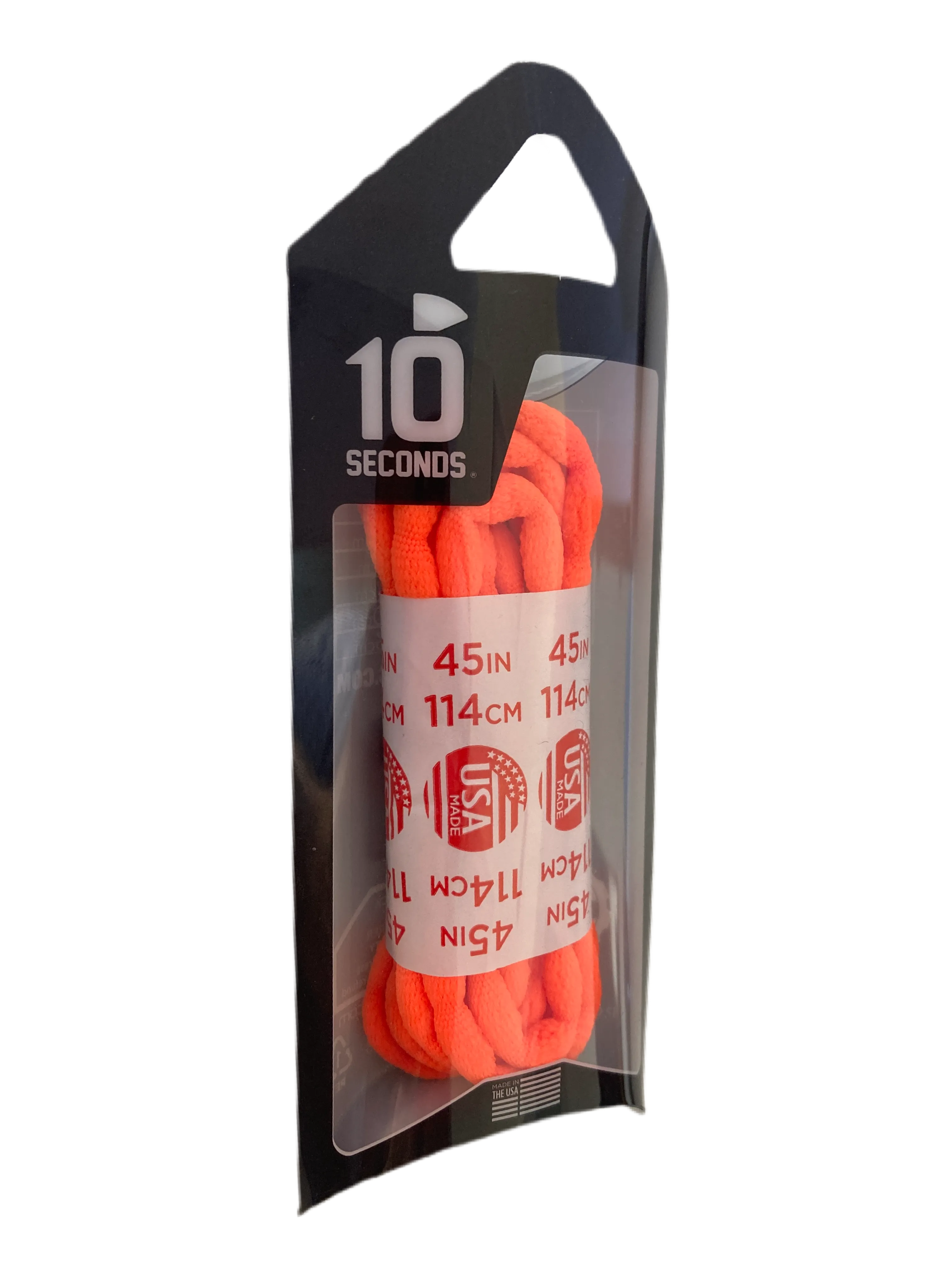 10 Seconds ® Athletic Bubble Laces | Neon Orange