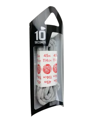 10 Seconds ® Athletic Bubble Laces | Silver