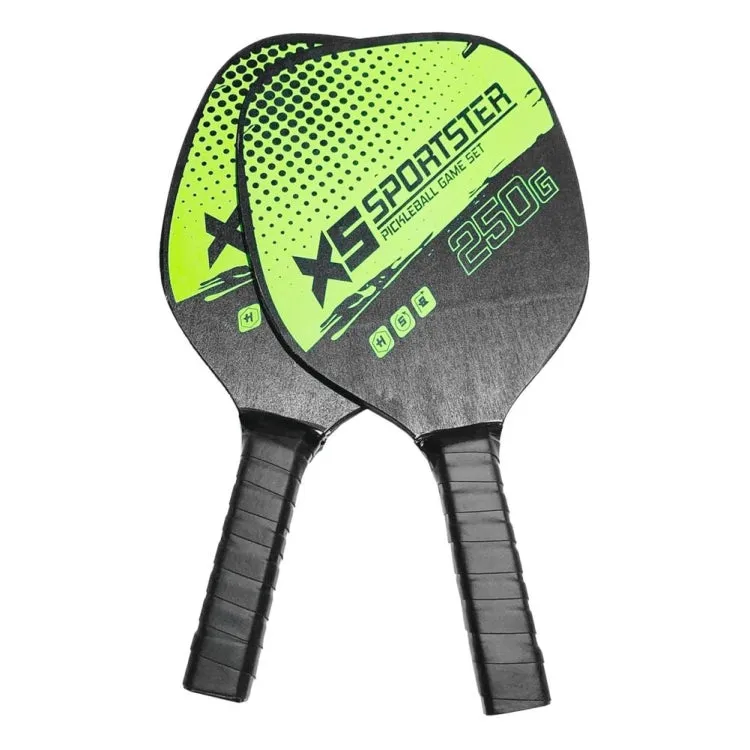 2 Peak Paddles Rackets & 4 Pickleball Balls Set with Carrying Bag Indoor Outdoor Sports Equipment(Green)