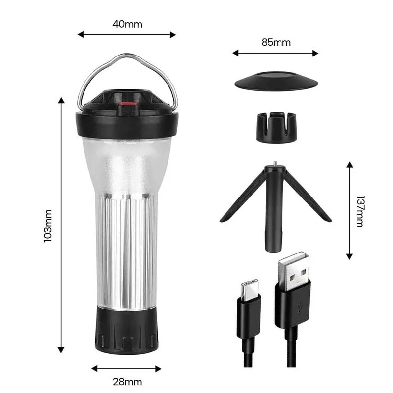 3000mAh Camping Lantern with Magnetic Base