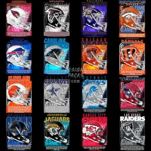 32 Football Teams Game Designs Bundle PNG PSD