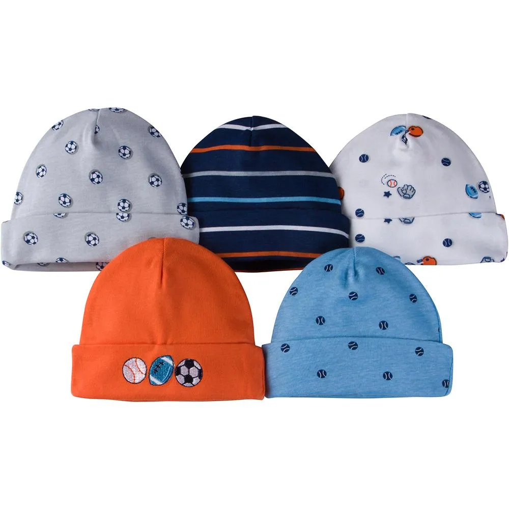 5 Pack Baby Sports Caps