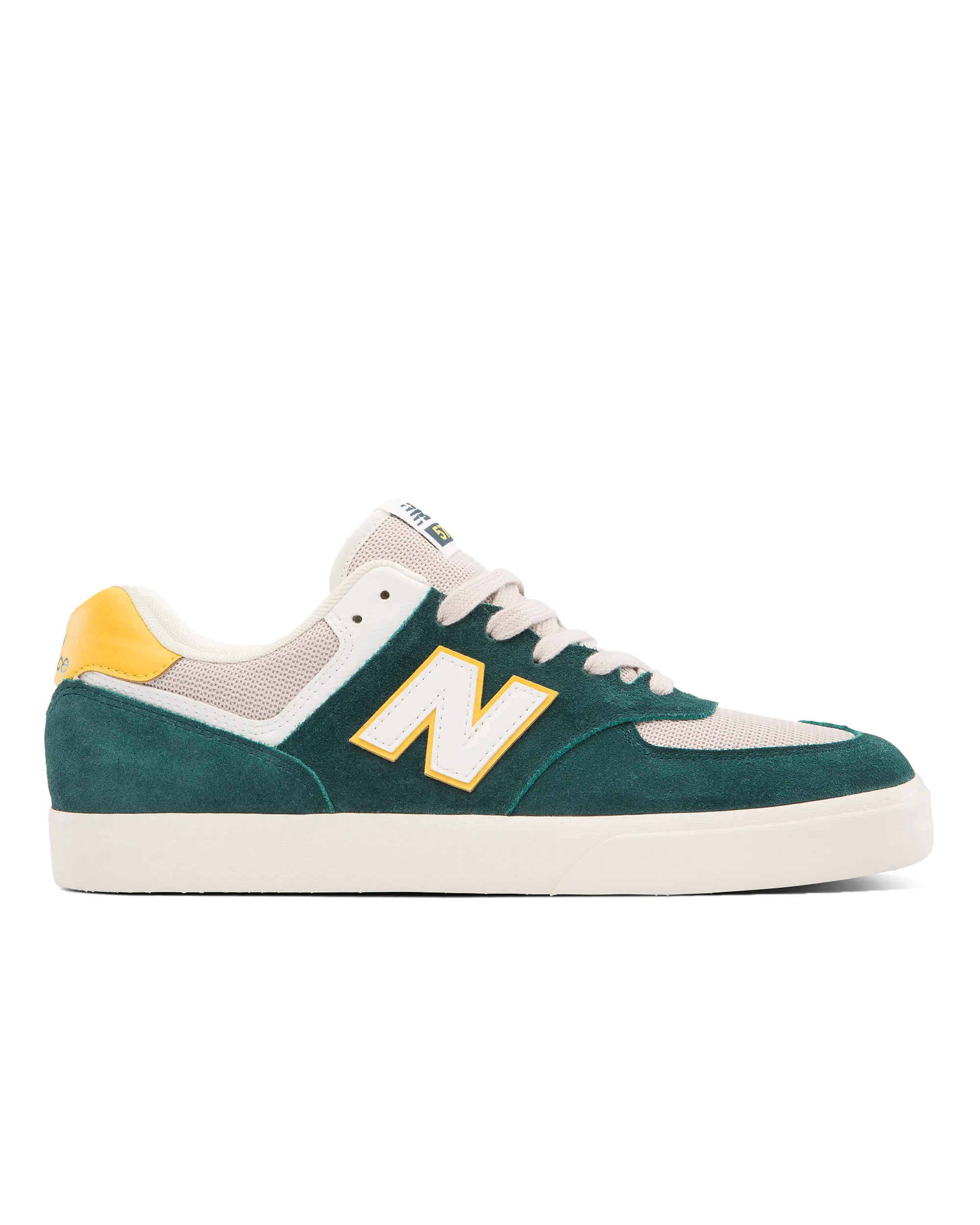 574 Vulcanized Shoes in Spruce & White