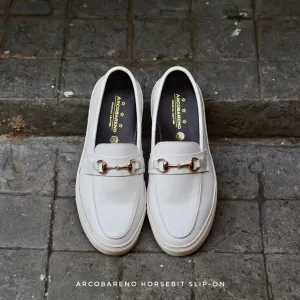 702 Arcobareno Horsebit Slip-On WinterWhite