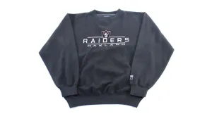 90's Oakland Raiders Embroidered Logo 7 Sweatshirt