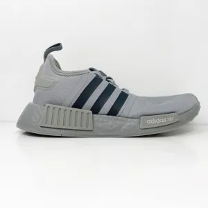 Adidas Boys NMD R1 HQ1661 Gray Running Shoes Sneakers Size 6.5