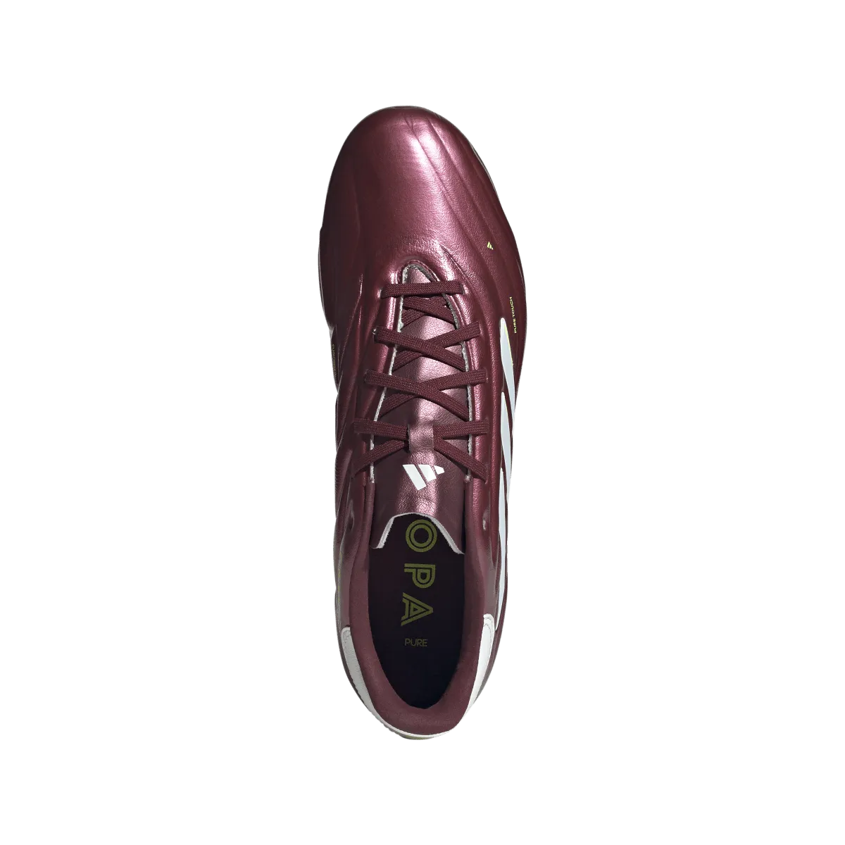 adidas Copa Pure 2 Pro FG Adult Soccer Cleats IE7490 Burgundy/White/Neon Green