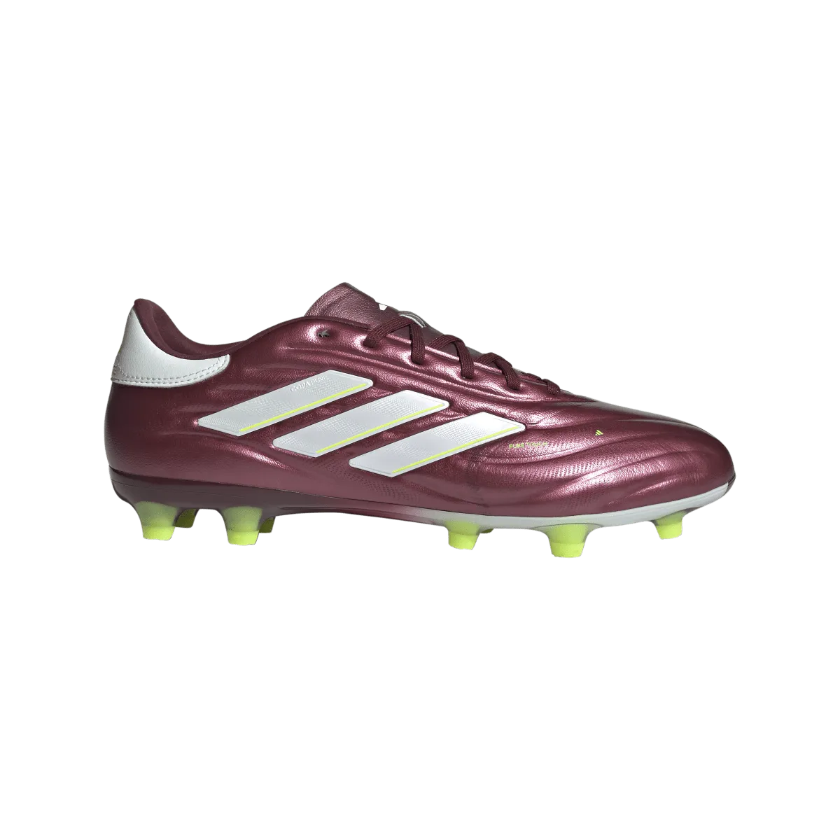 adidas Copa Pure 2 Pro FG Adult Soccer Cleats IE7490 Burgundy/White/Neon Green