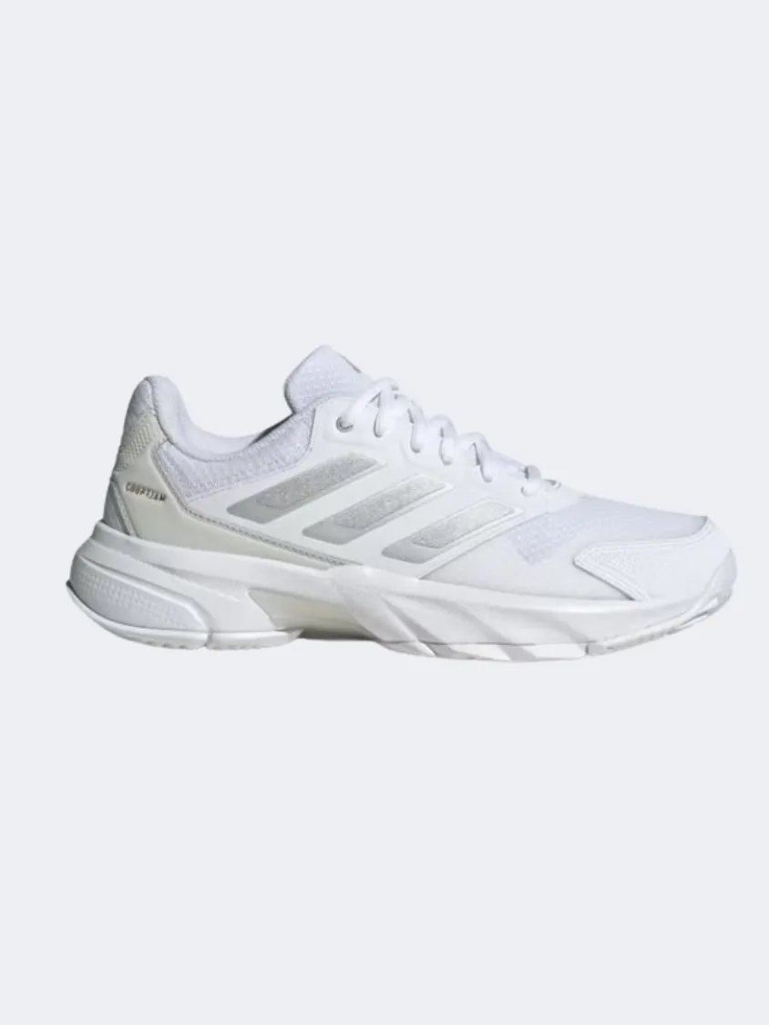 Adidas Courtjam Control 3 Women Tennis Shoes White/Silver/Grey