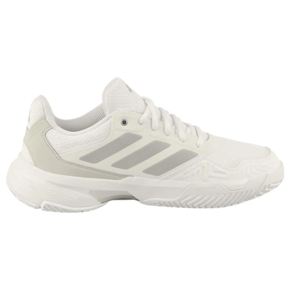 adidas Women's CourtJam Control 3 - Cloud White/Silver Metallic