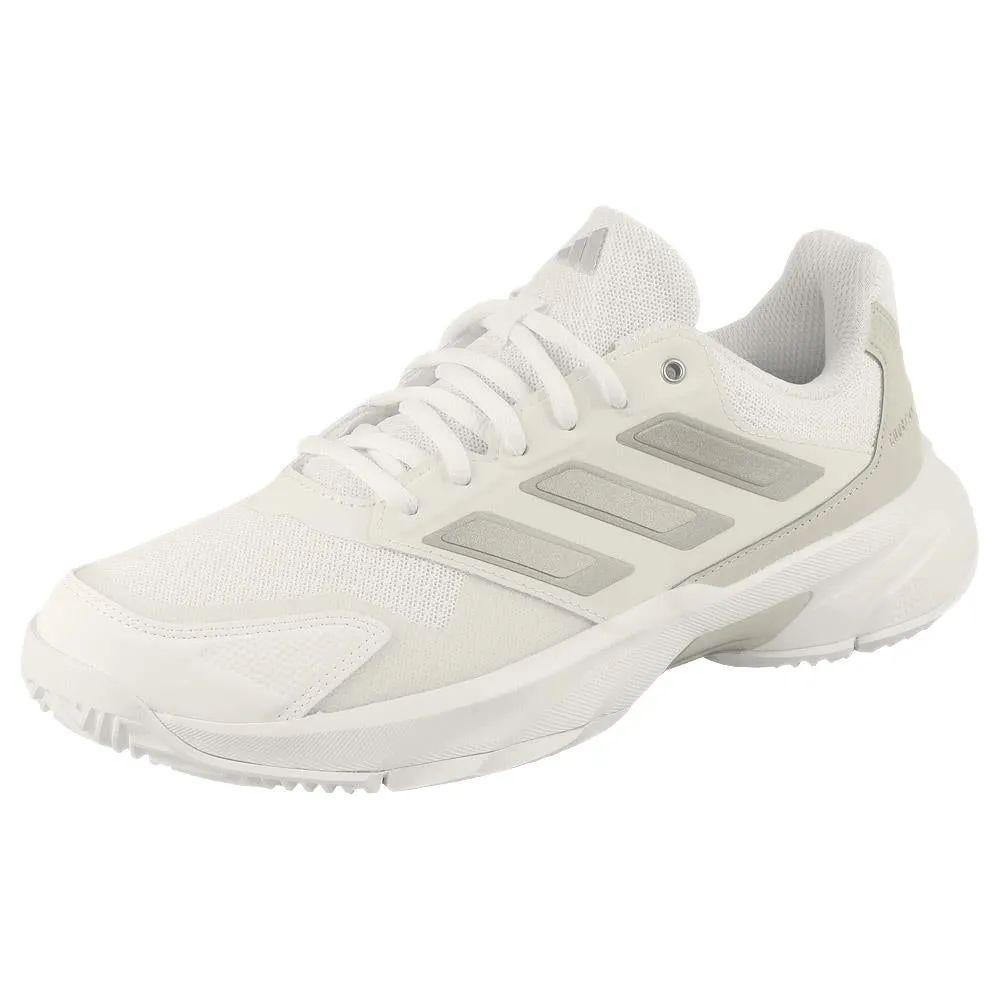 adidas Women's CourtJam Control 3 - Cloud White/Silver Metallic