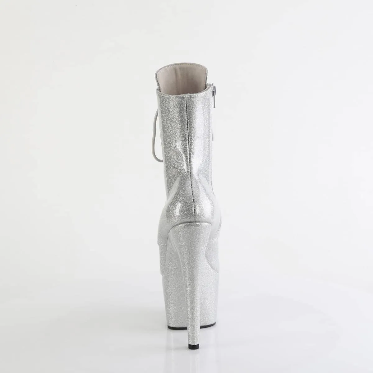 ADORE-1020GP Silver Glitter Calf High Boots