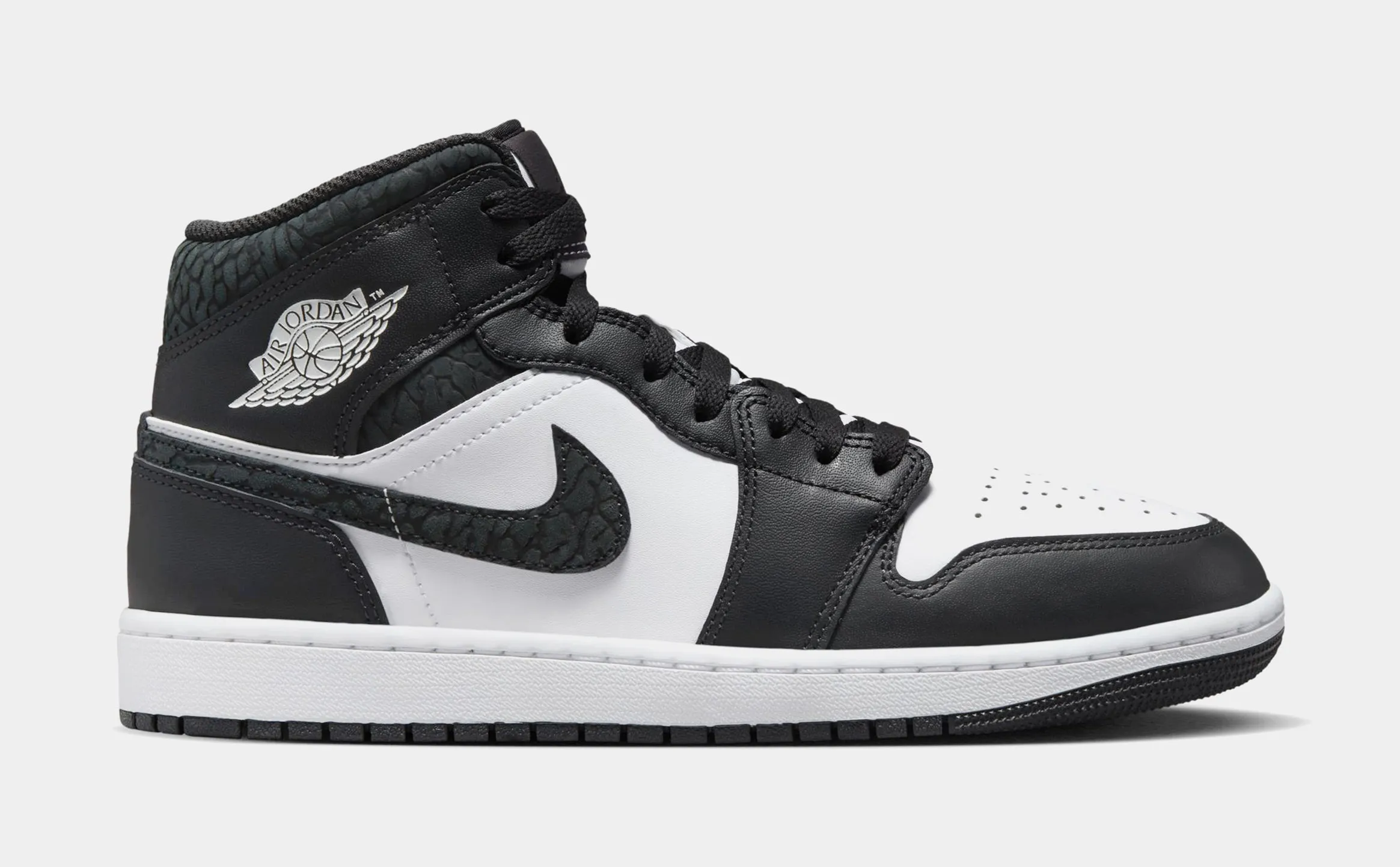 Air Jordan 1 Retro Mid SE Off Noir Mens Lifestyle Shoes (Off Noir/White)