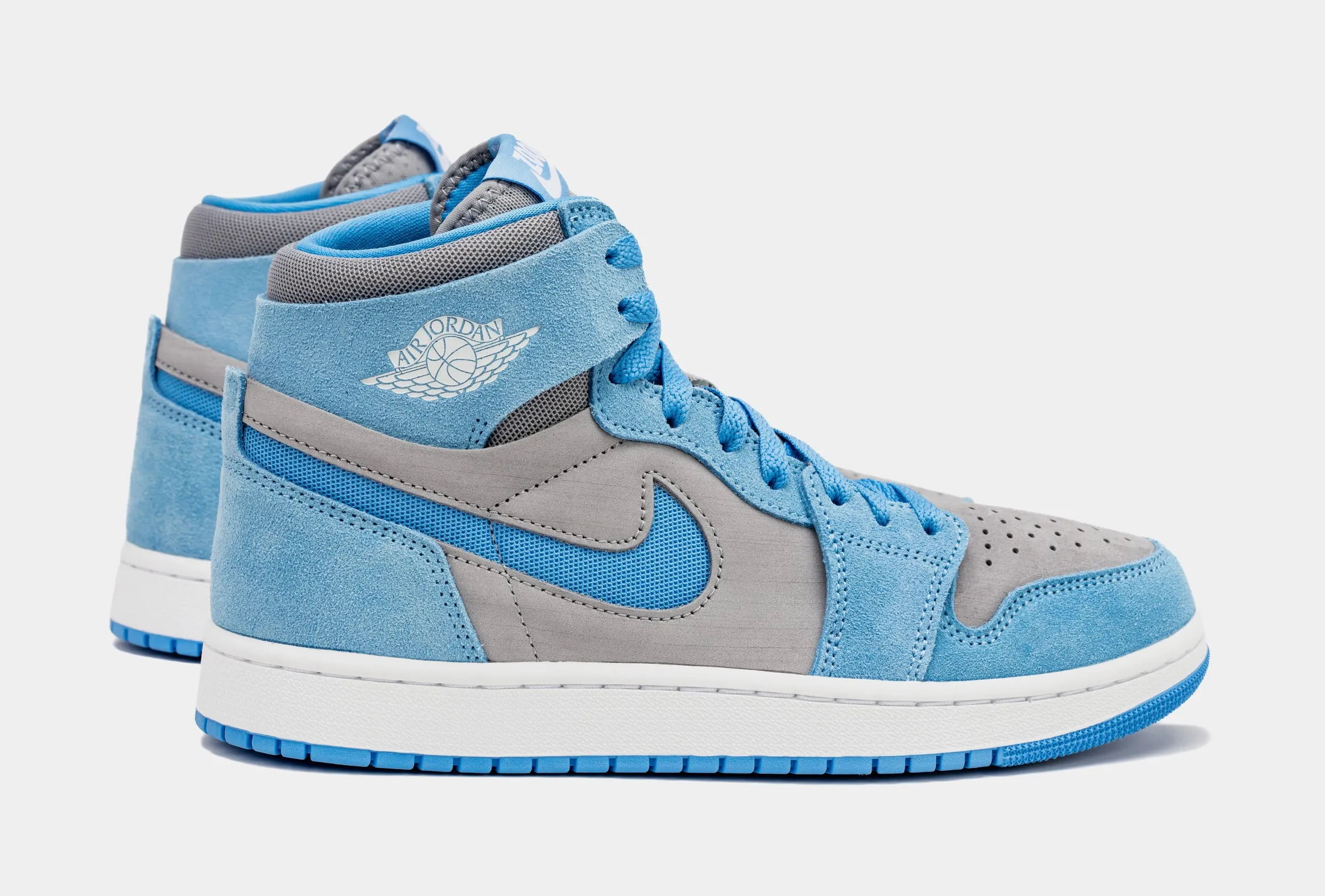 Air Jordan 1 Zoom CMFT 2 University Blue Mens Lifestyle Shoes (Grey/Blue)