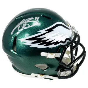 AJ Brown Signed Philadelphia Eagles Speed Mini Football Helmet (Beckett)