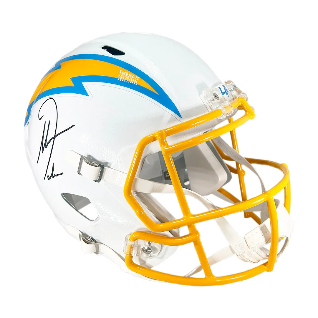 Antonio Gates Signed Los Angeles Chargers Throwback 2020 Speed Full-Size Replica Football Helmet (Beckett)