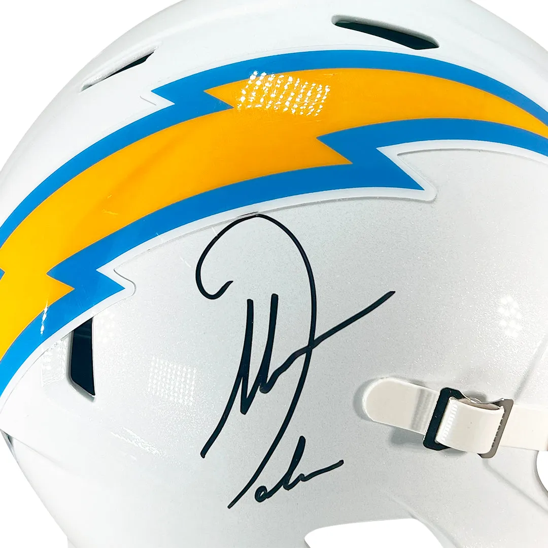 Antonio Gates Signed Los Angeles Chargers Throwback 2020 Speed Full-Size Replica Football Helmet (Beckett)