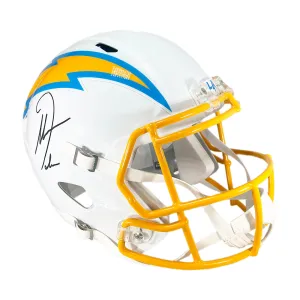 Antonio Gates Signed Los Angeles Chargers Throwback 2020 Speed Full-Size Replica Football Helmet (Beckett)