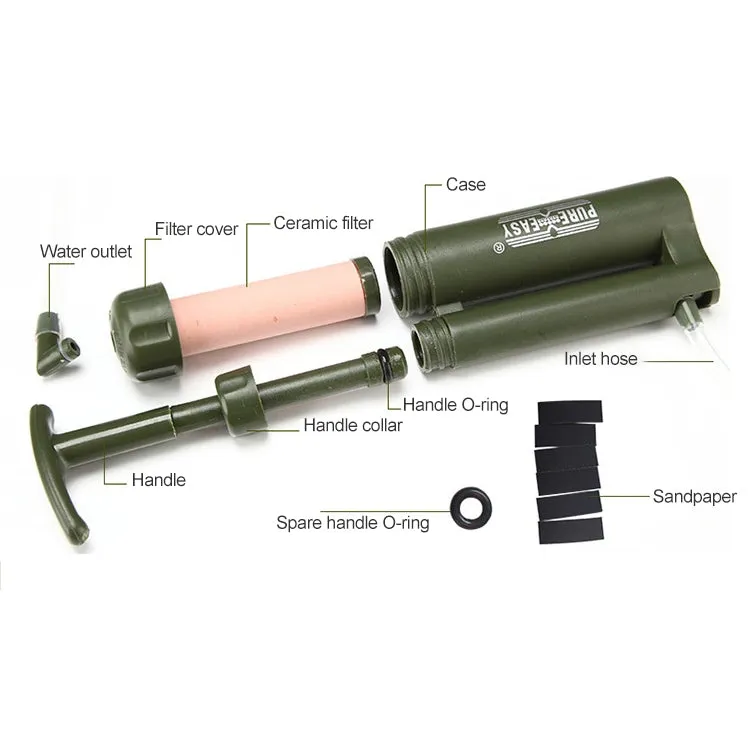 Aotu AT6630 Outdoor Camp Soldier Portable Filter Water Purifier