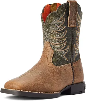 Ariat Unisex-Child Firecatcher Western Boot, Distressed Brown