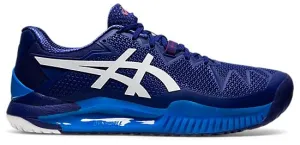 Asics Gel-Resolution 8 2E Wide Men's Tennis Shoe Dive Blue/White