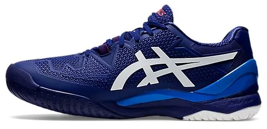 Asics Gel-Resolution 8 2E Wide Men's Tennis Shoe Dive Blue/White