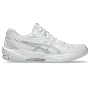 Asics Women's Gel Task 4 Indoor Court Shoes White Pure Silver