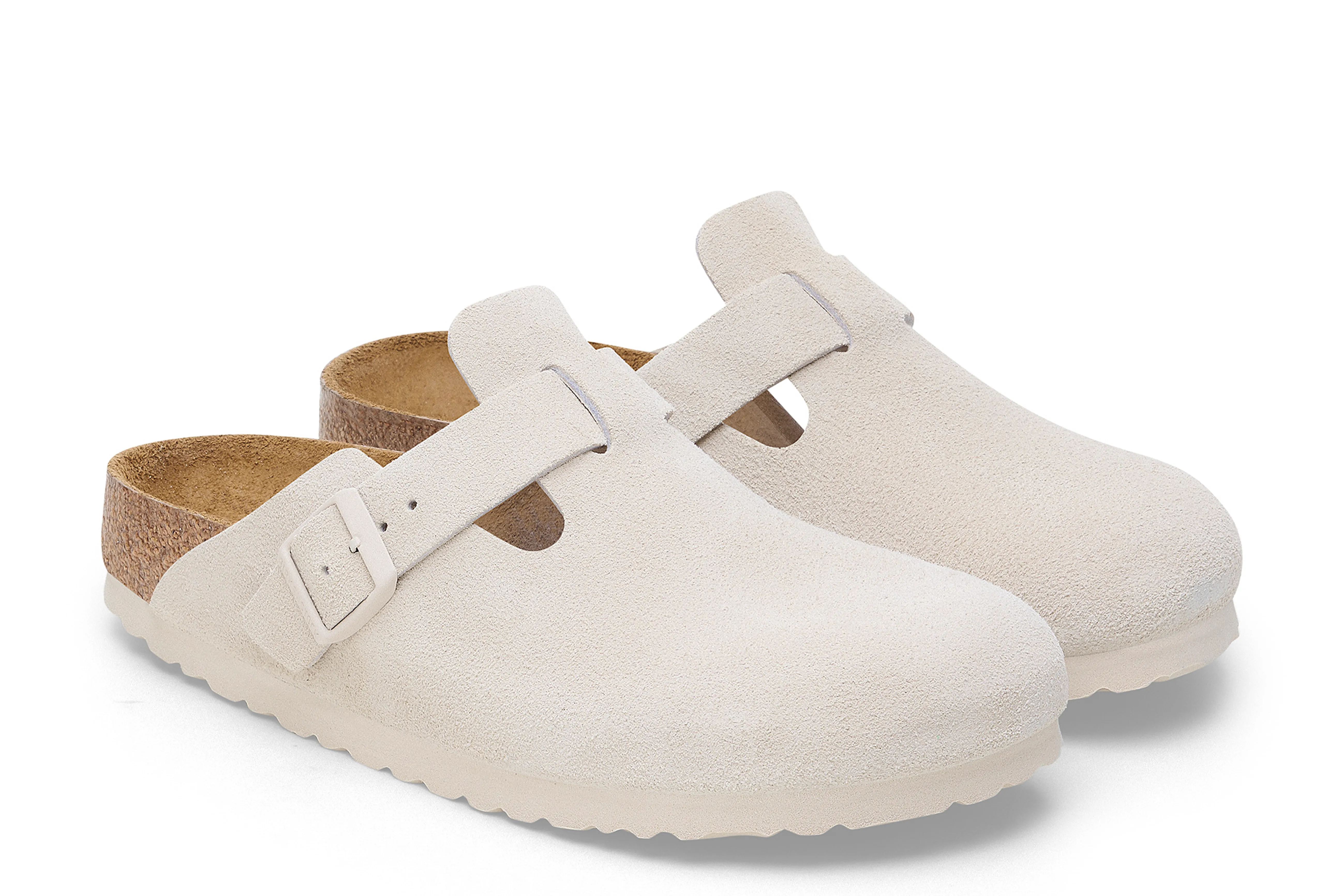 BIRKENSTOCK - BOSTON - NARROW - SUEDE NUBUCK LEATHER - SOFT FOOTBED