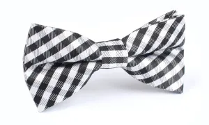 Black Gingham Bow Tie