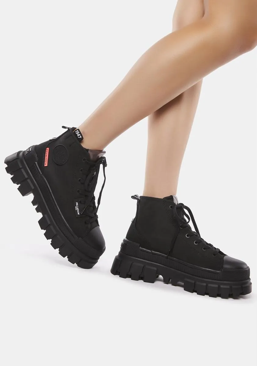 Black Revolt Hi Tx Platform Sneakers