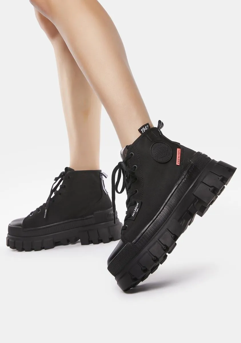 Black Revolt Hi Tx Platform Sneakers