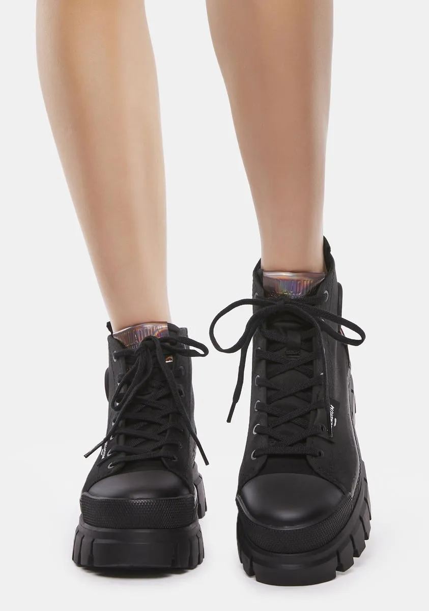 Black Revolt Hi Tx Platform Sneakers