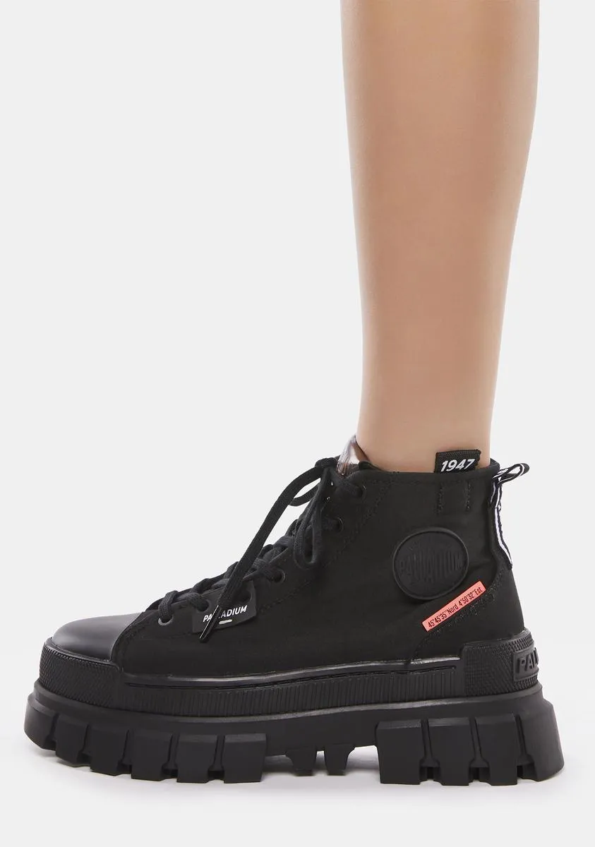 Black Revolt Hi Tx Platform Sneakers