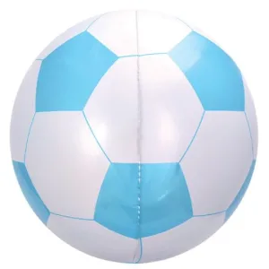 Blue Football Sphere Foil Balloon 15"