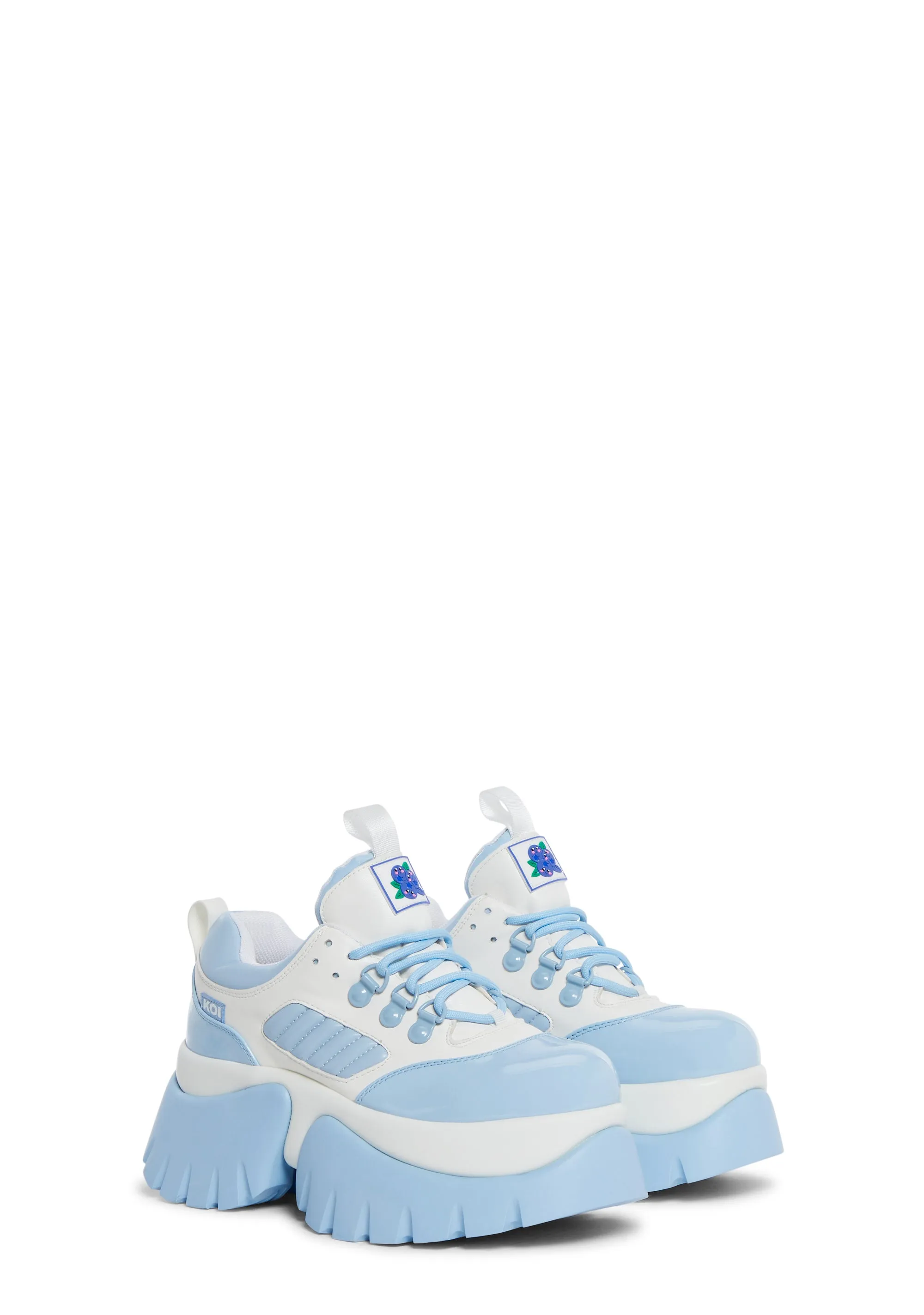 Blueberry Smoothie Platform Sneakers