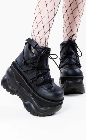 BOXER-13 Black Platform Sneakers (AU Stock)