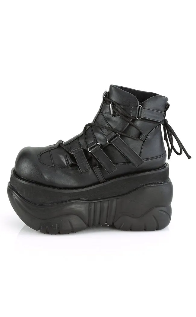 BOXER-13 Black Platform Sneakers (AU Stock)