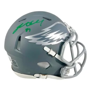 Brent Celek Signed Philadelphia Eagles Slate Alternate Speed Mini Football Helmet (Beckett)