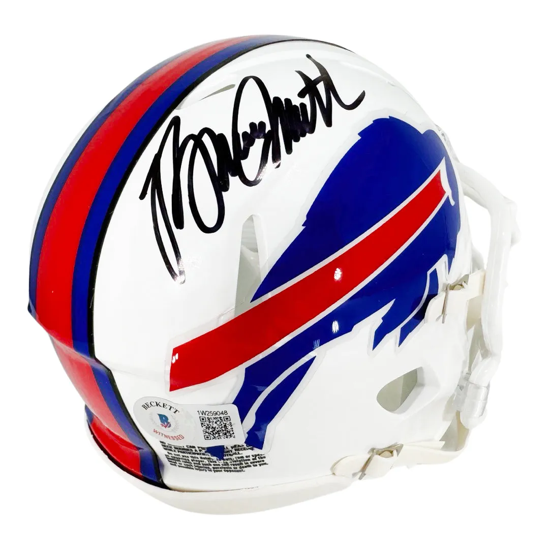 Bruce Smith Signed Buffalo Bills Speed Mini Football Helmet (Beckett)