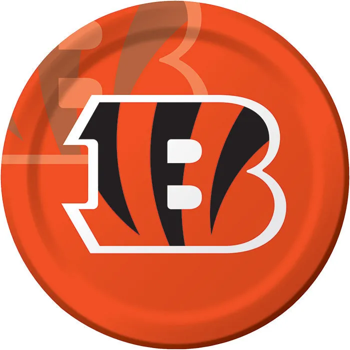 Bulk Cincinnati Bengals Paper Dinner Plates (96 per Case)