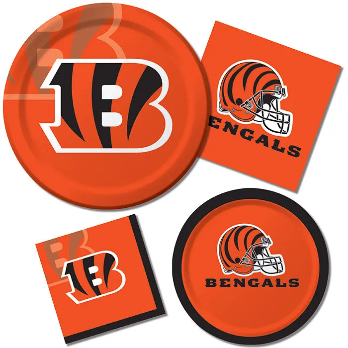 Bulk Cincinnati Bengals Paper Dinner Plates (96 per Case)