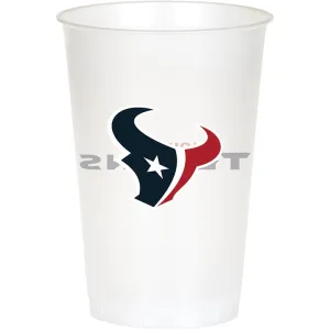 Bulk Houston Texans 20 oz Plastic Cups (96 per Case)