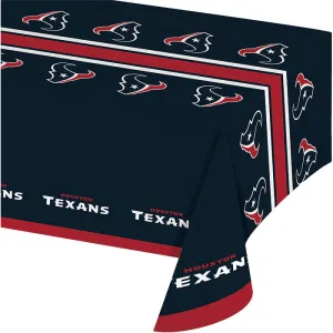 Bulk Houston Texans Plastic Table Covers (12 per Case)