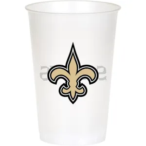 Bulk New Orleans Saints 20 oz Plastic Cups (96 per Case)