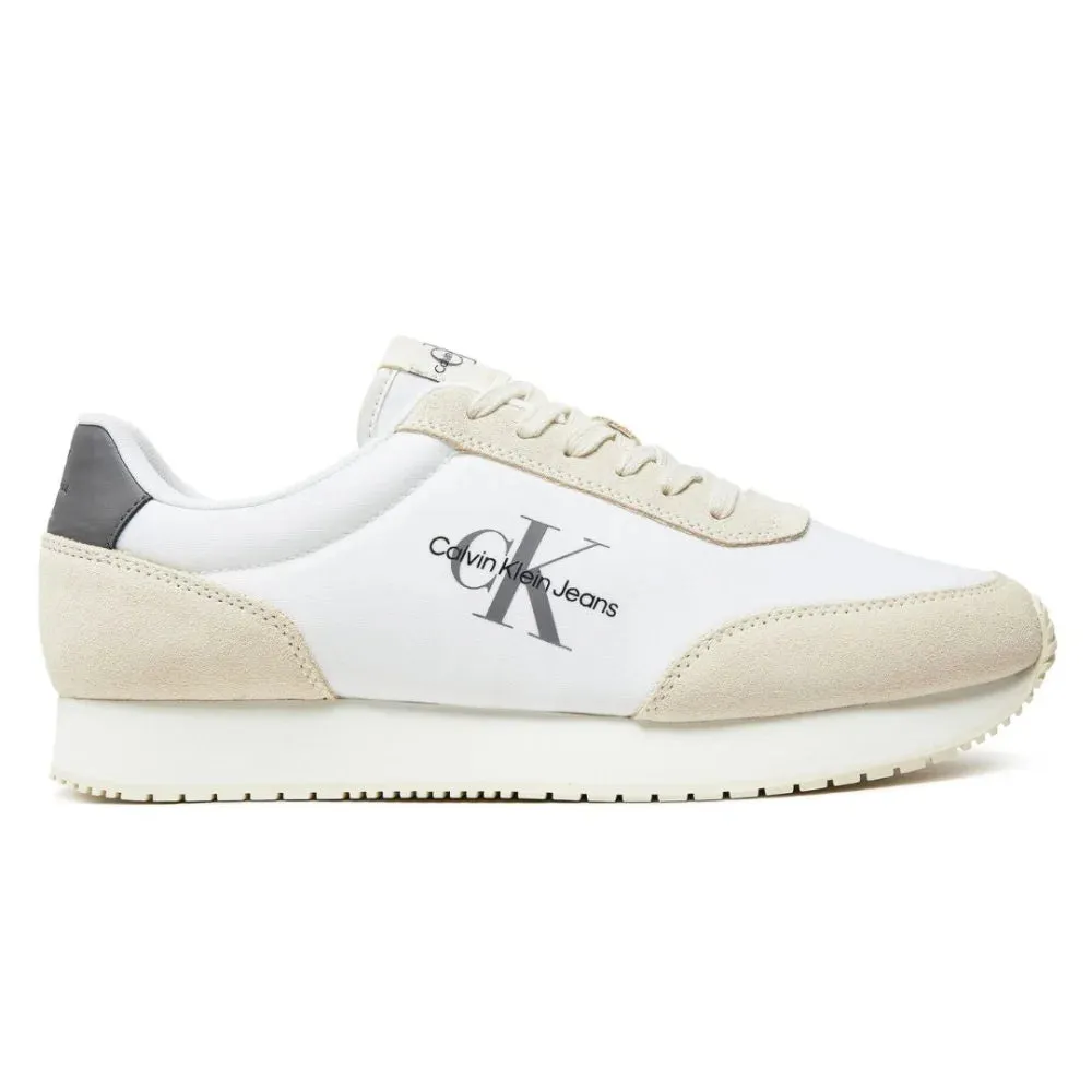 Calvin Klein Jeans Retro Runner SU-NY Mono Trainer - WHTGRY