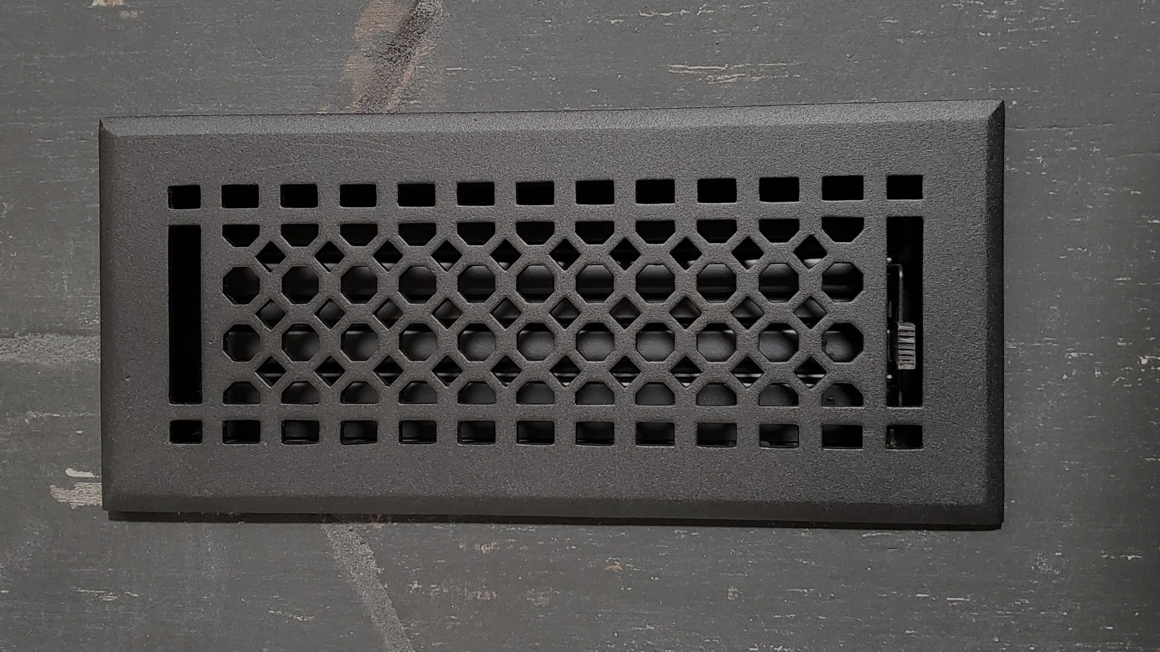 Cast Iron Honeycomb Vent Covers - Black