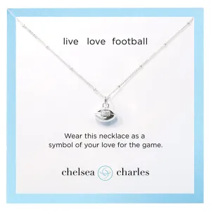 CC Sport Football Charm Necklace