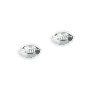 CC Sport Silver Football Earrings