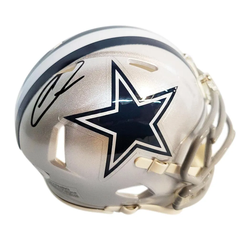 Ceedee Lamb Signed Dallas Cowboys Speed Mini Football Helmet (JSA)